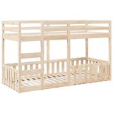 Krevet na kat 80 x 200 cm od masivne borovine | shoptok.hr