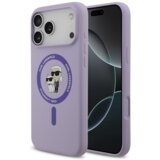Karl Lagerfeld Originalen ovitek MagSafe iPhone 17 Pro Max - Karl and Choupette - vijola - KLHMP17XSCMKCRHU u