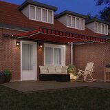  Skrovita tenda narančasta i smeđa 400 ×350 cm tkanina | shoptok.hr