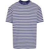 UC Men Men's T-shirt Regular Stripe - white/navy blue
