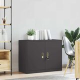 Ormarić za pohranu Crna 90 x 40 x 70 cm Hladno valjani čelik | shoptok.hr