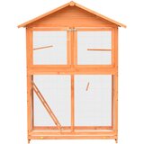 vidaXL Ptičja kletka iz trdne borovine in lesa jelke 125,5x59,5x164 cm - - Rjava - 18.5 - 2025- | Shoptok.si