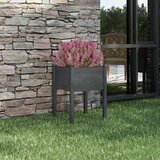 Maison Chic Vrtno cvetlično korito - Cvetlični Lonec sivo 50x50x70 cm trdna borovina, (21789061) | Shoptok.si