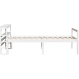 Krevet za starije s uzglavljem bijeli 90x190 cm borovina | Eponuda.com