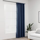 vidaXL Zavjesa za zamračivanje s kukama plava 290 x 245 cm Cijene