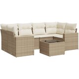  7-dijelni set vrtnih sofa od poliratana s jastucima bež | shoptok.hr