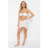 Trendyol Ecru Mini Silvery Knitted Pareo