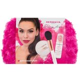 Dermacol Petra Lovely Hair Must Haves set: podlaga za ličila Satin 30 ml + fiksirni transparentni puder Invisible 13 g + kozmetični čopič + kozmetična torbica Cene
