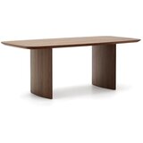Kave Home Rjava jedilna miza v orehovem dekorju 100x200 cm Litto – | Shoptok.si
