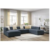 Bobochic Paris Tamno plava kutna garnitura (s desnim kutom/u obliku slova "U") Megeve – | shoptok.hr