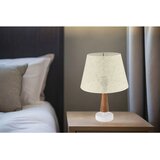 Opviq 302 Hazeran - White, Brown, White WhiteBrown White Table Lamp Cene