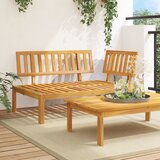  Kutna vrtna sofa od paleta od masivnog bagremovog drva Smeđa | Shoptok.si