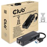  Hub + ethernet Club 3D TYPE A 3.1 GEN 1 TO 3 X TYPE A 3.0 WITH GIGABIT ETHERNET RJ45 CSV-1430 Cijene
