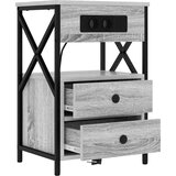  Noćni ormar 2 pcs Siva Sonoma 40 x 31 x 60 cm Konstruirano drvo | Eponuda.com