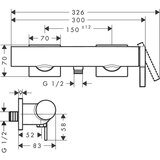Hansgrohe 73620000 tecturis e stenska armatura za tuš | Shoptok.si