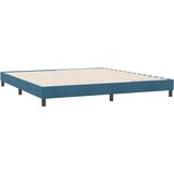 Box Spring krevet bez madracem tamnoplavi 180x220 cm baršun | shoptok.hr