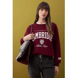 TRENDYOLMILLA ženski duks Twoaw26Sw00220, burgundac | Eponuda.com