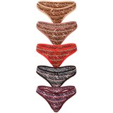 Fine Woman 5PACK women's thongs multicolor | Shoptok.si