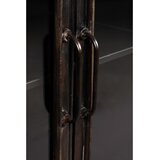 Dutchbone Črna kovinska vitrina 100x80x37 cm Denza – | Shoptok.si