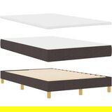 Box Spring Krevet s Madracem Tamnosmeđi 120x200 cm Tkanina | shoptok.hr
