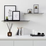 Mömax stenska polica gerundet, kaljeno steklo, črna, 60 cm | Shoptok.si