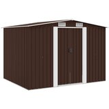  Vrtna kućica za pohranu smeđa 257 x 205 x 178 cm čelična | shoptok.hr