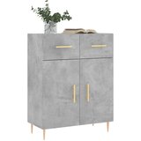  Komoda siva boja betona 69,5x34x90 cm od konstruiranog drva Slike