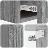 Stolna Stenska stranska miza Siva Sonoma 59 x 34,5 x 17 cm, (5000232554) | Shoptok.si
