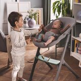 Kinderkraft select otroški stol za hranjenje 3v1 livy™ + calmee™ wood | Shoptok.si