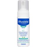 Mustela Bébé Stelatopia® foam shampoo umirujući šampon za djecu s izrazito suhom i atopičnom kožom 150 ml za djecu | shoptok.hr