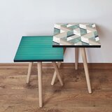 Hanah home 2Shp497 - blue bluewhitebeigenavy blue nesting table (2 pieces) | ePonuda.com