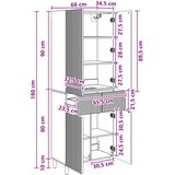  Set ormara 2 kom. Konstruirano drvo | shoptok.hr