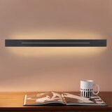 Nettlife LED stenska svetilka za notranjo uporabo - Moderna hodniška svetilka 60CM, 20W, spalnica, črna, (22136387) | Shoptok.si