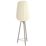 Light & Living Bijela stojeća svjetiljka s tekstilnim sjenilom (visina 133 cm) Bibury – Cijene