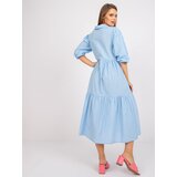 RUE PARIS Dress-RO-SK-ELB-2310.21X-light blue Cene