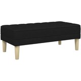 Klupa s jastukom Crna 113 x 57 x 39 cm tkanina | shoptok.hr