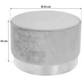 Kayoom TABURE, les, tekstil, leseni material siva | Shoptok.si