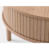 Unique Furniture Okrugao stolić za kavu u dekoru hrasta u svijetloj prirodnoj boji ø 85 cm Meta – | shoptok.hr