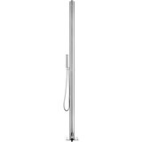  Vrtni tuš s sivim podstavkom 225 cm nerjaveče jeklo, (21394832) | Shoptok.si