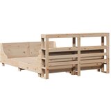 vidaXL okvir kreveta bez madraca 140 x 190 cm od masivne borovine | shoptok.hr