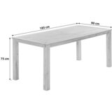 Gardenson Vrtna Miza Paraiba, 185x75x90cm, Masivno | Shoptok.si