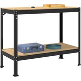  Radna klupa Crna 115 x 55 x 91 cm Projektirano drvo i metal | shoptok.hr