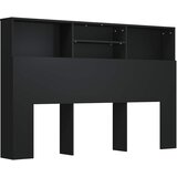  Uzglavlje s ormarićem crno 160 x 19 x 103,5 cm | shoptok.hr