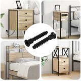  Šestarasti vijak s čepom 2 pcs Crna 7 x 40 mm Željezo | shoptok.hr