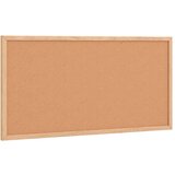 vidaXL Tabla iz plute z okvirjem iz masivnega borovega lesa 60x30 cm | Shoptok.si