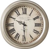 Ambia Home STENSKA URA CB150685 srebrne barve 47 cm | Shoptok.si