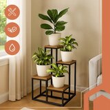 Ruhhy stalak za cvijeće 4 razine – loft metalni stalak za biljke (do 50 kg) | shoptok.hr