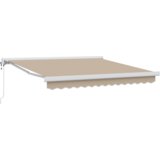 vidaXL avtomatska zložljiva tenda bež 350x250 cm, zamenjava tenda za okvir 3,5x2,5 m bež | Shoptok.si