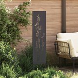  Privatnost u vrtu Crna 32 x 140 cm Hladno valjana čelična | shoptok.hr