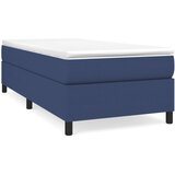 vidaXL Box spring posteljni okvir moder 90x190 cm blago, (20795052) Cene